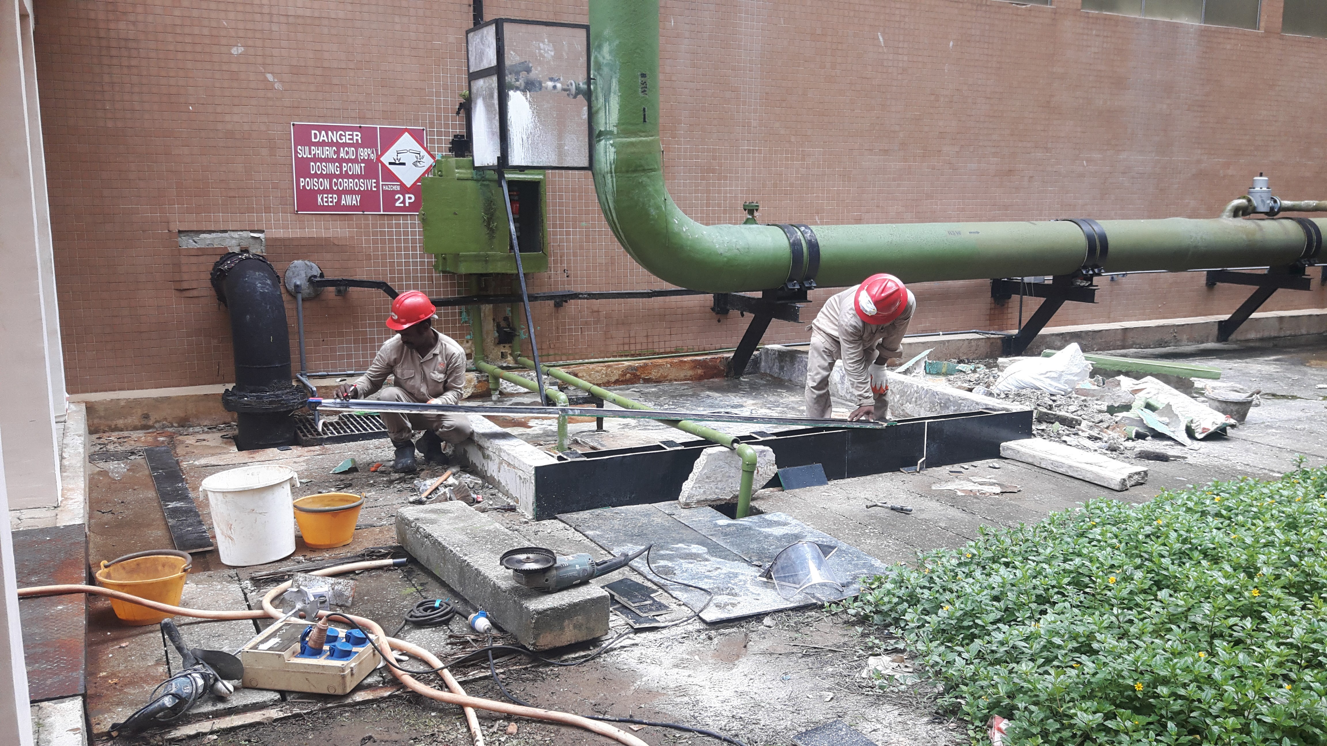 Sulphuric Acid Pit Fiberglass Reinforcement