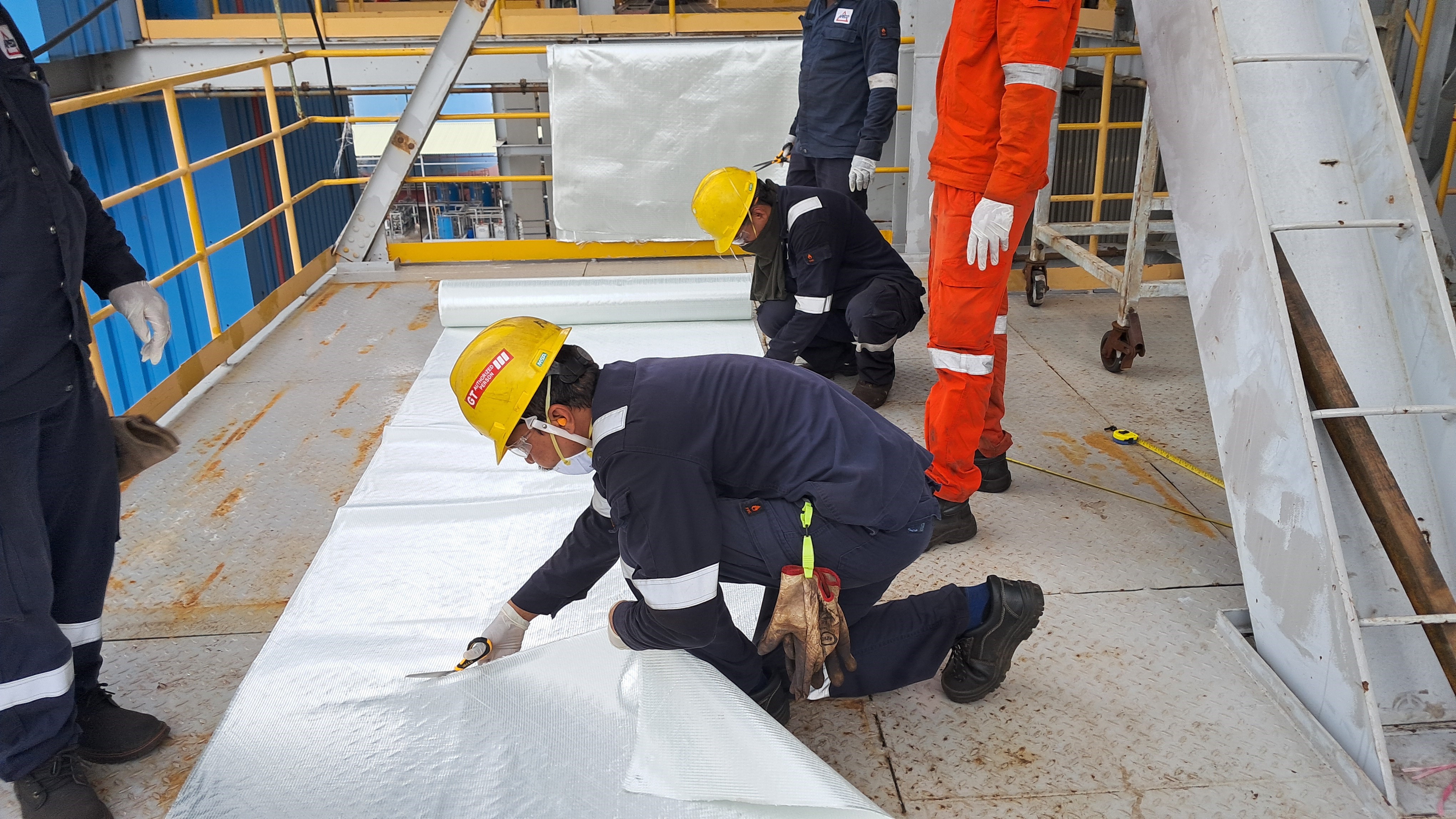 Biomass Bunker Internal Wall Fiberglass Reinforcement